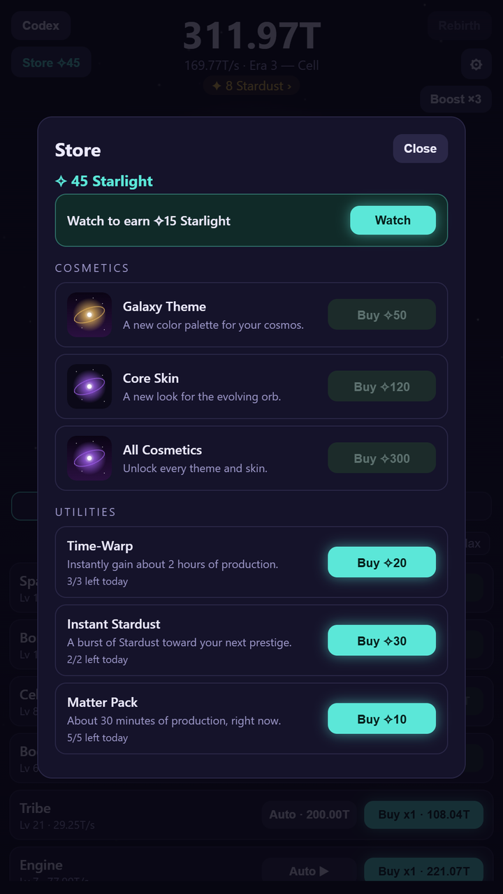 MOTE — the cosmetics store powered by Starlight